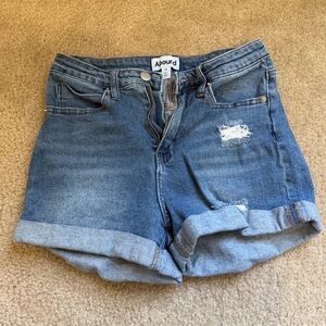 Abound Distressed Blue Jean Shorts